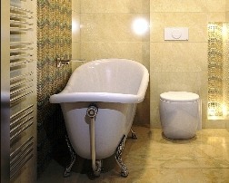 Фото стильной ванной от строительной компании АВР-Комфорт