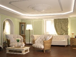 Фотография дизайна гостиной от строительной компании АВР-Комфорт