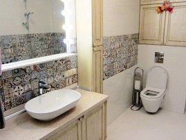 Фотография ванной после ремонта от компании АВР-Комфорт