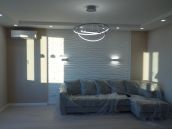 Фото современного ремонта гостиной в квартире на проспекте Г. Сталинграда в Киеве