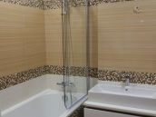 Фото ремонта ванной комнаты в квартире на проспекте Г. Сталинграда в Киеве