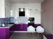 Фото современной кухни после ремонта квартиры от компании АВР-Комфорт