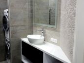 Фото ремонта ванной комнаты в квартире на бульваре Леси Украинки в Киеве