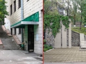 Фотография дизайна входной зоны офиса обслуживания клиентов компании Амрита