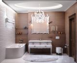 Фотография дизайна ванной комнаты из дизайн проекта квартиры в ЖК Панорама на Печерске