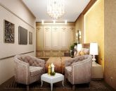 Фотография дизайна места отдыха из дизайн проекта квартиры в ЖК Панорама на Печерске