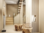 Фото дизана интерьера прихожей двухуровневой квартиры на Днепровской набережной