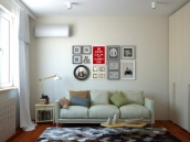 Фото дизайна интерьера квартиры на Днепровской набережной в Киеве