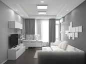 Фото дизайна интерьера гостиной на бульваре Дружбы народов