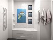 Фото дизайна ванной комнаты в квартире на бульваре Дружбы народов