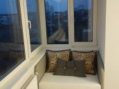 Фото утепленного балкона после ремонта квартиры в ЖК Голосевский