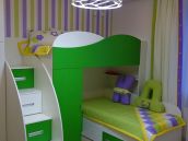 Фотография детской с мебелью после ремонта квартиры в ЖК Голосевский - Киев