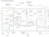 Планировка помещения из дизайн проекта квартиры, переоборудованной под гостиницу в Киеве