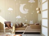 Фотография дизайна интерьера детской комнаты в трехкомнатной квартире на улице Большой Китаевской