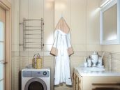 Фотография интерьера ванной из дизайн проекта квартире на улице Большой Китаевской