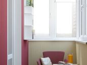 Фотография дизайна балкона из проекта квартиры на улице Китаевской от компании АВР-Комфорт