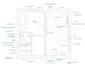Планировка помещения из дизайн проекта квартиры на Липинке в Киеве