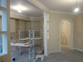 Фотография процесса ремонта кухни в трехкомнатной квартире на Лукьяновке