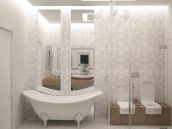 Фото дизайна ванной для квартиры в Новопечерских липках от компании АВР-Комфорт