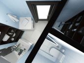 Фото интерьера туалета с кладовой из дизайн проекта квартиры на Виноградаре в Киеве