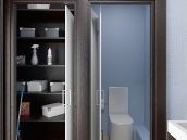 Фото интерьера гостевого санузла из проекта квартиры на Виноградаре в Киеве