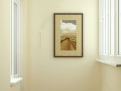 Фото интерьера лоджии из дизайн проекта квартиры на Виноградаре в Киеве