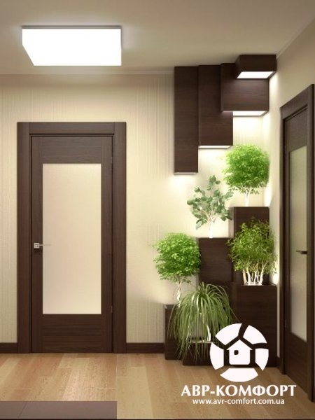 Фото дизайн ремонта коридора в квартире на Виноградаре в Киеве