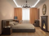 Фотография дизайна спальни в трехкомнатной квартире на Виноградаре в Киеве