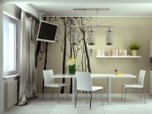 Фотография дизайна кухни в трехкомнатной квартире на Виноградаре в Киеве