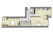 Картинка планировки холостяцкой квартиры