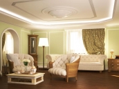 Фото интерьера гостиной для коттеджа в с.Рославичи Киевской области: