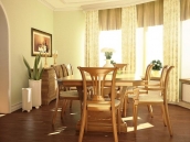 Фото дизайна интерьера столовой для коттеджа в с.Рославичи Киевской области