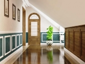 Фото дизайна интерьера второго этажа коттеджа в с.Рославичи Киевской области