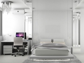 Фотография дизайна комнаты с рабочим столом из проекта квартиры на Шулявке