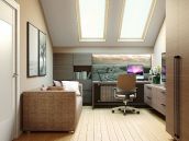 Фотография дизайна интерьера кабинета для таунхауза в Киевской обл.