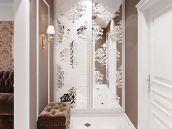 Фото визуализация коридора из дизайн проекта 1 ком. квартиры в стиле современной классики