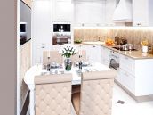 Фото визуализация дизайна интерьера кухни квартиры на Осокорках в Киеве от компании АВР-Комфорт