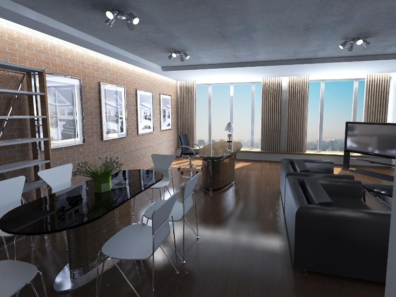 офис в стиле high tech