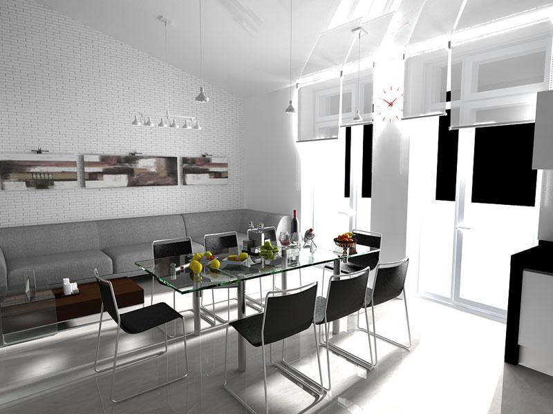 кухня в стиле high tech