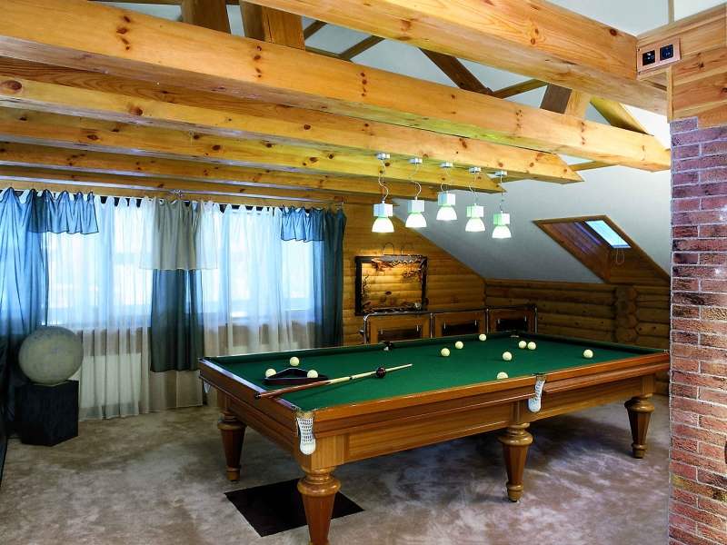 стиль модерн для бильярдной