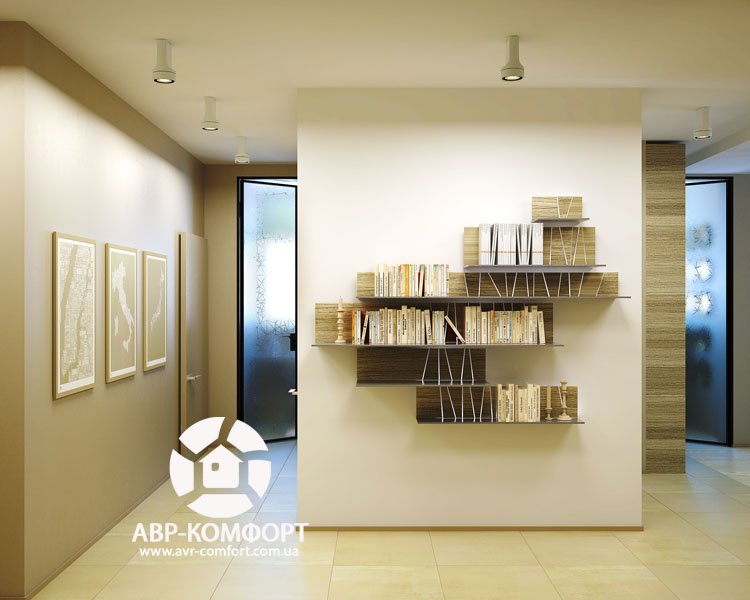 Фото дизайн проекта интерьера прихожей квартиры на ул. Драгомирова в Киеве