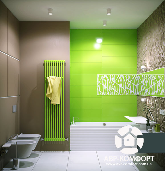 Фото дизайна интерьера ванной из дизайн проекта квартиры на ул. Драгомирова в Киеве