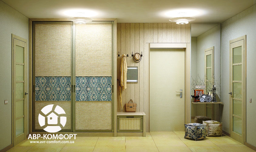 Фото дизайна интерьера прихожей проекта на ул. Полтавской в Киеве