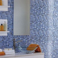 Фотография внешнего вида мозаики в ванной комнате