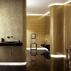 Фотография мозаики в общественной душевой