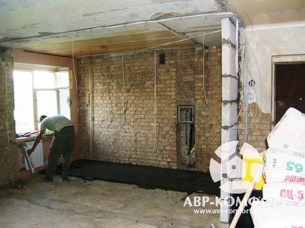 Фотография капитального ремонта в старом доме